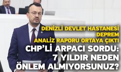 CHP’li Arpacı, Denizli Devlet Hastanesi’nin Deprem Analiz Raporunu TBMM Gündemine Taşıdı