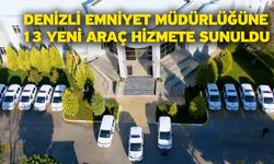 Denizli Emniyet Müdürlüğüne 13 yeni araç hizmete sunuldu