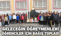 Geleceğin öğretmenleri öğrenciler için bağış topladı