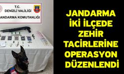 Jandarma iki ilçede zehir tacirlerine operasyon düzenlendi