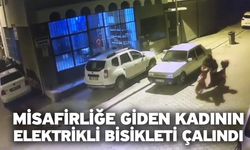 Misafirliğe giden kadının elektrikli bisikleti çalındı