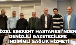 Özel Egekent Hastanesi’nden Denizlili gazetecilere indirimli sağlık hizmeti