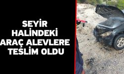 Seyir Halindeki Araç Alevlere Teslim Oldu