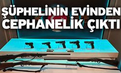 Şüphelinin Evinden Cephanelik Çıktı