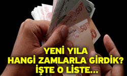 Yeni yıla hangi zamlarla girdik? İşte o liste...