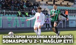Denizlispor sahasında karşılaştığı Somaspor’u 2-1 mağlup etti