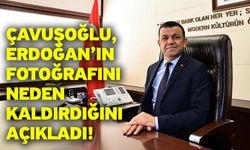 Çavuşoğlu, Erdoğan’ın fotoğrafını neden kaldırdığını açıkladı!