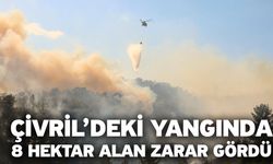 Çivril’deki yangında 8 hektar alan zarar gördü