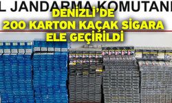 Denizli’de 200 karton kaçak sigara ele geçirildi