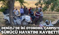 Denizli’de iki otomobil çarpıştı! Sürücü hayatını kaybetti