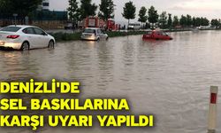 Denizli'de sel baskılarına karşı uyarı yapıldı