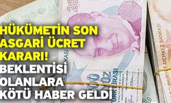 Hükümetin son asgari ücret kararı! Beklentisi olanlara kötü haber geldi