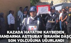 Kazada hayatını kaybeden Jandarma Astsubay İbrahim Daşçı son yolcuğuna uğurlandı