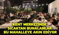 Kent merkezinde sıcaktan bunalanlar bu mahalleye akın ediyor