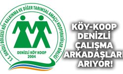 Köy-Koop Denizli çalışma arkadaşları arıyor!