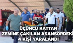 Üçüncü kattan zemine çakılan asansördeki 4 kişi yaralandı