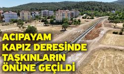 Acıpayam Kapız Deresinde taşkınların önüne geçildi