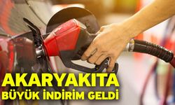 Akaryakıta büyük indirim geldi