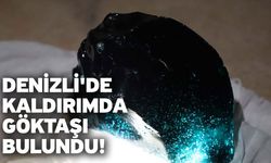 Denizli'de kaldırımda göktaşı bulundu!