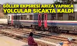 Göller Ekpsresi arıza yapınca yolcular sıcakta kaldı