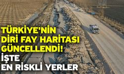 Türkiye'nin diri fay haritası güncellendi! İşte en riskli yerler