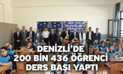 Denizli’de 200 bin 436 öğrenci ders başı yaptı