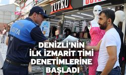 Denizli'nin ilk izmarit timi denetimlerine başladı