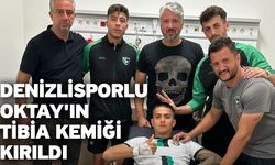 Denizlisporlu Oktay'ın tibia kemiği kırıldı