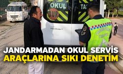 Denizli jandarması kontrol edilmeyen okul servis aracı bırakılmayacak