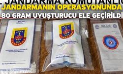 Jandarmanın operasyonunda 80 gram uyuşturucu ele geçirildi