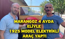 Marangoz 4 ayda eliyle 1925 model elektrikli araç yaptı