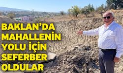 Baklan’da Mahallenin Yolu İçin Seferber Oldular