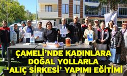 Çameli’nde kadınlara doğal yollarla ‘alıç sirkesi’ yapımı eğitimi