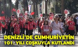 Denizli’de Cumhuriyetin 101. yılı coşkuyla kutlandı