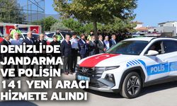 Denizli'de jandarma ve polisin 141 yeni aracı hizmete alındı