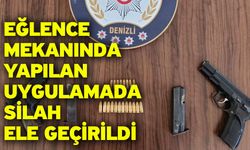 Eğlence mekanında yapılan uygulamada silah ele geçirildi