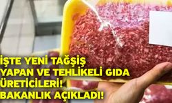 İşte yeni tağşiş yapan ve tehlikeli gıda üreticileri! Bakanlık açıkladı!