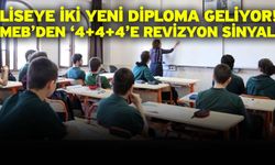 Liseye iki yeni diploma geliyor! MEB’den ‘4+4+4’e revizyon sinyali