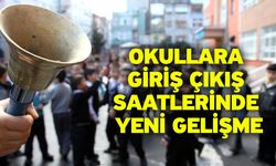 Okullara giriş çıkış saatlerinde yeni gelişme