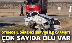 Otomobil öğrenci servisi ile çarpıştı! Çok sayıda ölü var