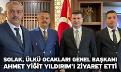 Solak, Ülkü Ocakları Genel Başkanı Ahmet Yiğit Yıldırım’ı Ziyaret Etti