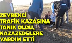 Zeybekci Trafik Kazasına Tanık Oldu, Kazazedelere Yardım Etti