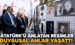 Atatürk’ü anlatan resimler duygusal anlar yaşattı