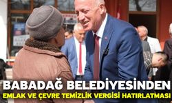 Babadağ Belediyesinden Emlak ve Çevre Temizlik Vergisi hatırlatması