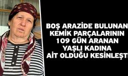 Boş arazide bulunan kemik parçalarının 109 gün aranan yaşlı kadına ait olduğu kesinleşti