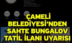 Çameli Belediyesi'nden sahte bungalov tatil ilanı uyarısı