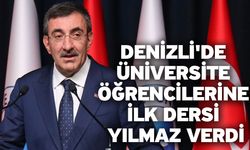 Denizli'de Üniversite Öğrencilerine İlk Dersi Cumhurbaşkanı Yardımcısı Cevdet Yılmaz Verdi