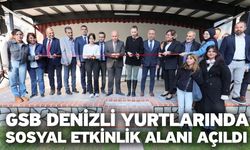 GSB Denizli yurtlarında sosyal etkinlik alanı açıldı