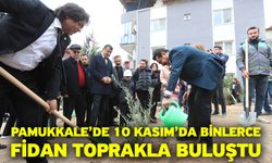 Pamukkale’de 10 Kasım’da Binlerce Fidan Toprakla Buluştu