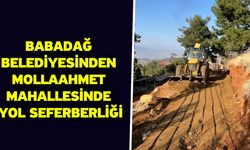 Babadağ Belediyesinden Mollaahmet Mahallesinde yol seferberliği